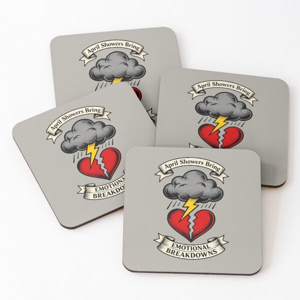Item preview, April Showers Bring Emotional Breakdowns Funny Quote designed and sold by GrafTeesLab.