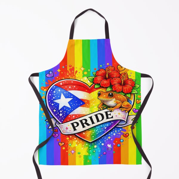 Item preview, Puerto Rican Pride Coquí – LGBTQ Boricua Pride Heart designed and sold by Miranda designs ink.