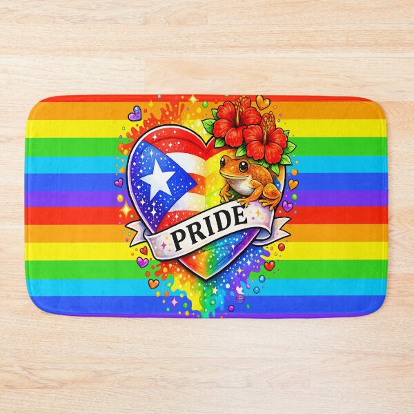 Item preview, Puerto Rican Pride Coquí – LGBTQ Boricua Pride Heart designed and sold by Miranda designs ink.