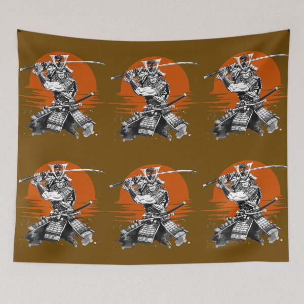 Item preview, Samurai Warrior with Katana - Japanese Bushido Sunset Art. designed and sold by LunaPrintCo.