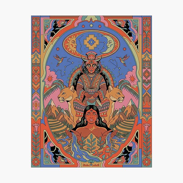 Item preview, The Puma Goddess of the Andean Cosmovision designed and sold by HANANTI.