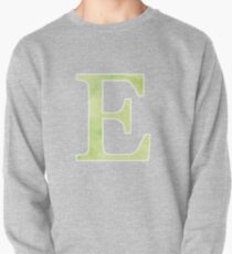 Lime Watercolor Ε Pullover Sweatshirt