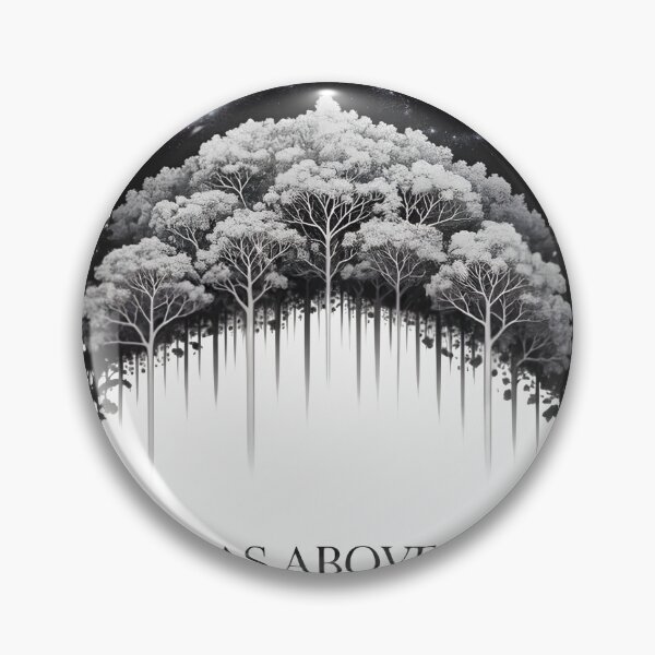 Item preview, As Above, So Below - Fractal Forest & Cosmic Geometry Art designed and sold by Insight-Ink.