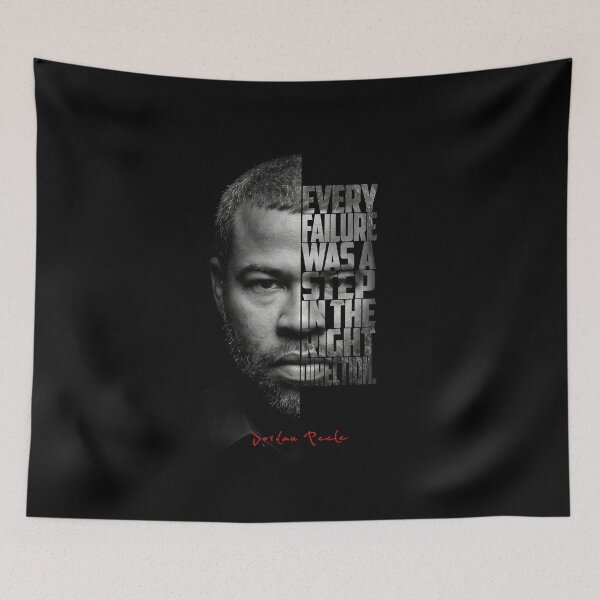 Item preview, Jordan Peele Split Face Quote Poster designed and sold by Enea Kelo.