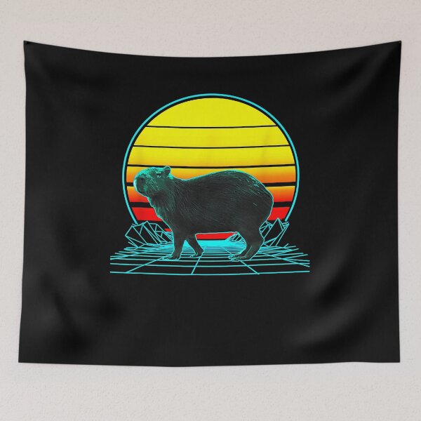 Item preview, Retro Capybara designed and sold by Boutkimaewab.