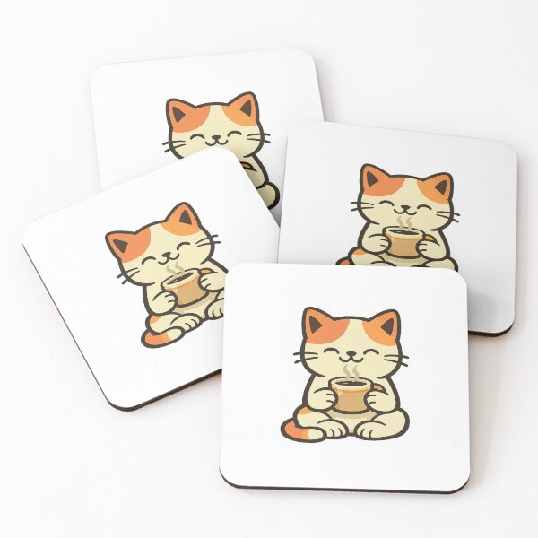 Item preview, Cozy Cat With Warm Drink, Retro Cartoon designed and sold by LuveraxArt.