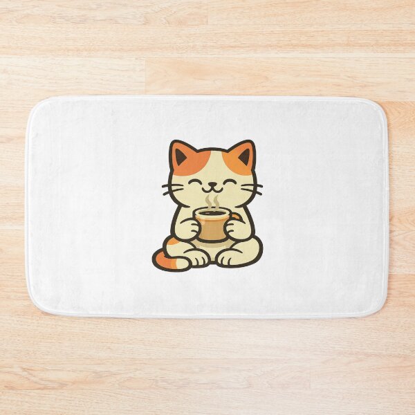 Item preview, Cozy Cat With Warm Drink, Retro Cartoon designed and sold by LuveraxArt.