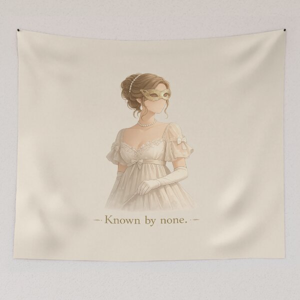 Item preview, Known by None – Regency Bridgerton Masquerade Faceless Duchess Illustration designed and sold by BumbleVee ☀️.