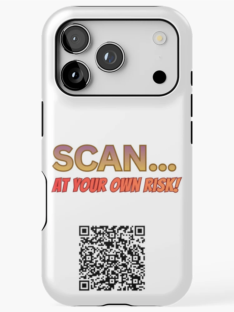 Thumbnail 1 of 4, iPhone Case, Scan At Your Own Risk designed and sold by Rogue-Threads.