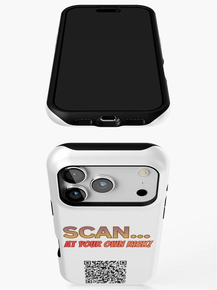 Thumbnail 3 of 4, iPhone Case, Scan At Your Own Risk designed and sold by Rogue-Threads.