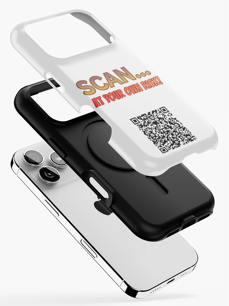 Thumbnail 2 of 4, iPhone Case, Scan At Your Own Risk designed and sold by Rogue-Threads.