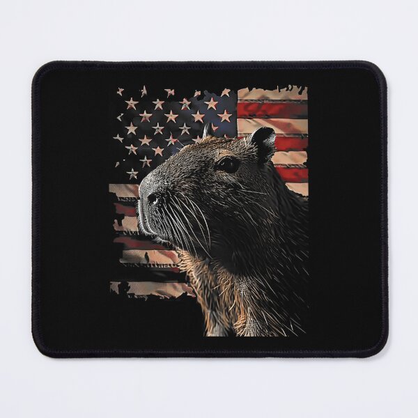 Item preview, Retro USA Flag Capybara Women Kids Men designed and sold by Boutkimaewab.