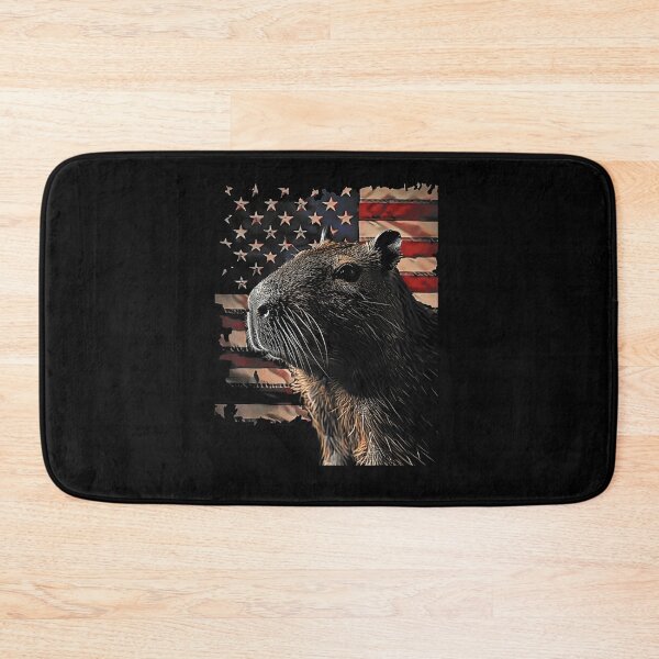 Item preview, Retro USA Flag Capybara Women Kids Men designed and sold by Boutkimaewab.