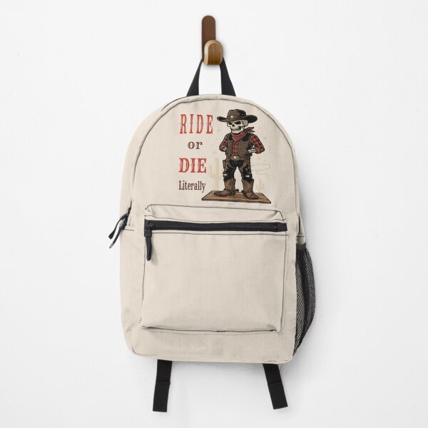 Item preview, Ride or Die Literally Skeleton Cowboy Western Design designed and sold by AmazingEG.