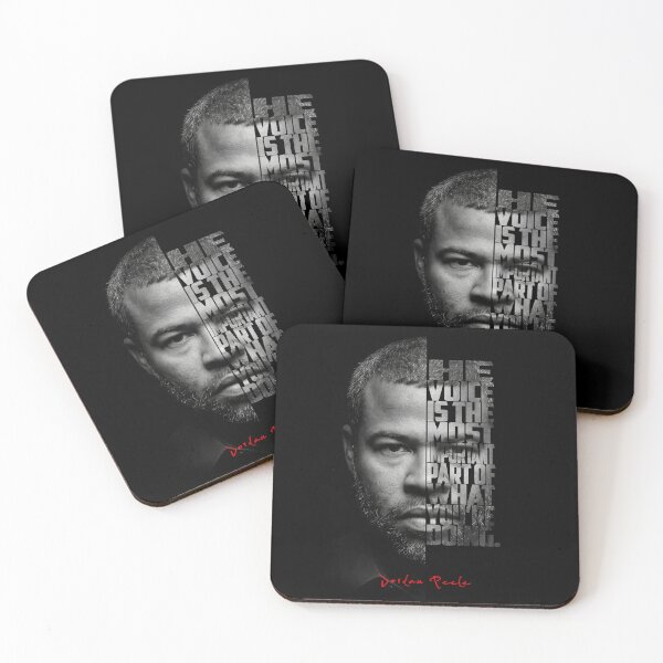 Item preview, Jordan Peele Split Face Quote Poster designed and sold by Enea Kelo.