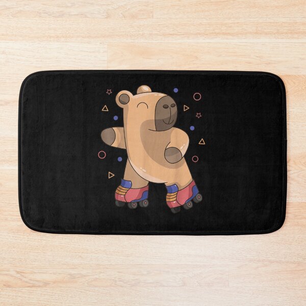 Item preview, Roller Skater Capybara Rodent Kawaii Girl Boy Retro 70s 80s designed and sold by Boutkimaewab.