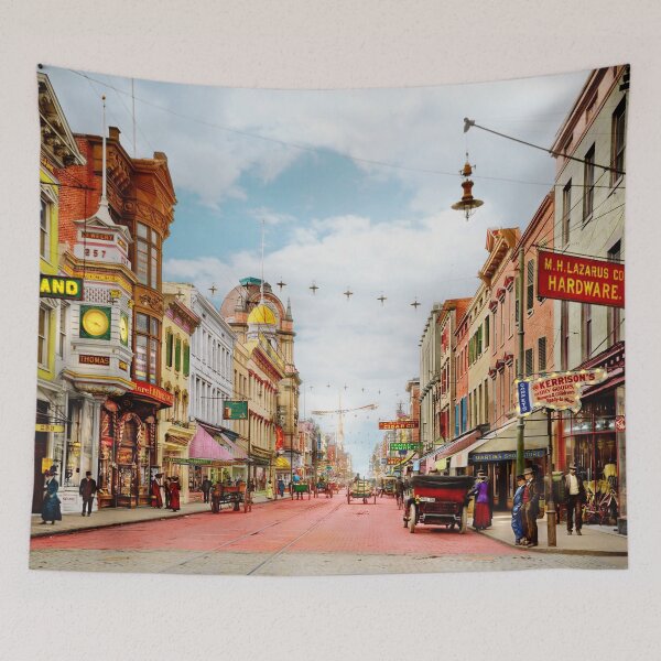 Item preview, City - Charleston, SC - King Street 1911 designed and sold by Mike Savad Photography.
