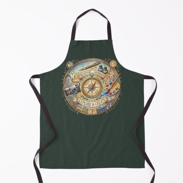 Item preview, The Creative Journey: Vintage Compass & Artist Tools Illustration designed and sold by Englandbear.