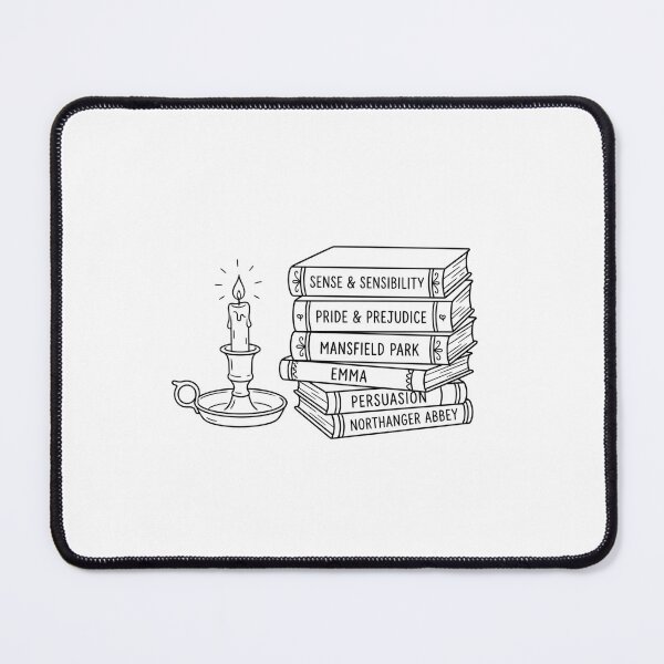 Item preview, Pride & Prejudice Jane Austen Novels Stack Line Art Outline designed and sold by Fenay Designs.