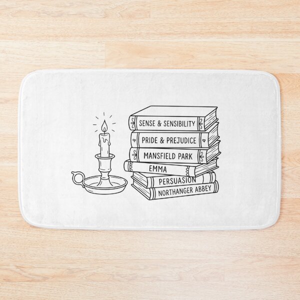 Item preview, Pride & Prejudice Jane Austen Novels Stack Line Art Outline designed and sold by Fenay Designs.