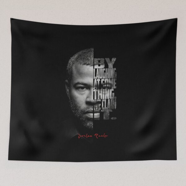 Item preview, Jordan Peele Split Face Quote Poster designed and sold by Enea Kelo.