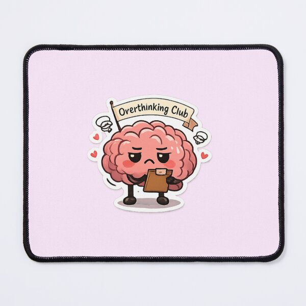Item preview, Overthinking Club Cute Brain designed and sold by trippinimages.