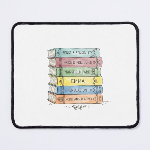 Item preview, Pride & Prejudice Jane Austen Classic Novels Colorful Book Stack designed and sold by Fenay Designs.