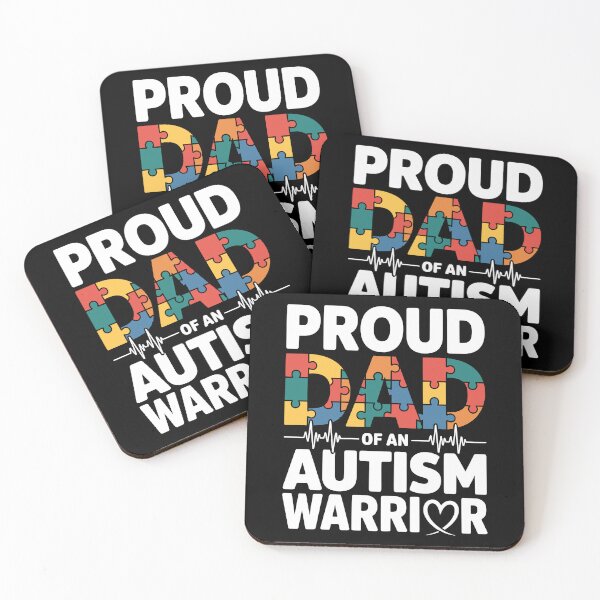 Item preview, proud autism Dad Autism Autism Awareness, Puzzle Heart Dad, Father’s Day Autism, Autism Quote designed and sold by Merchall  store.