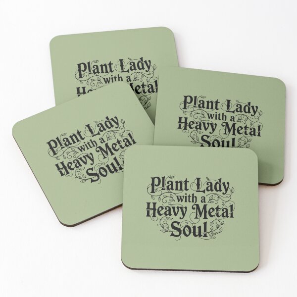 Item preview, Plant Lady Heavy Metal Soul Ornamental Design designed and sold by GrafTeesLab.