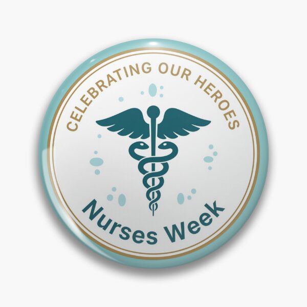 Item preview, Nurses Week: Celebrating Our Healthcare Heroes Caduceus Emblem designed and sold by InkWeaveShop.