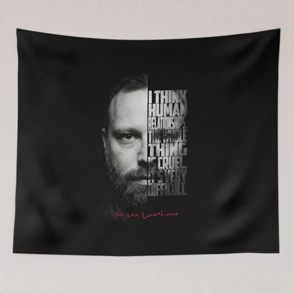Item preview, Yorgos Lanthimos Split Face Quote Poster designed and sold by Enea Kelo.