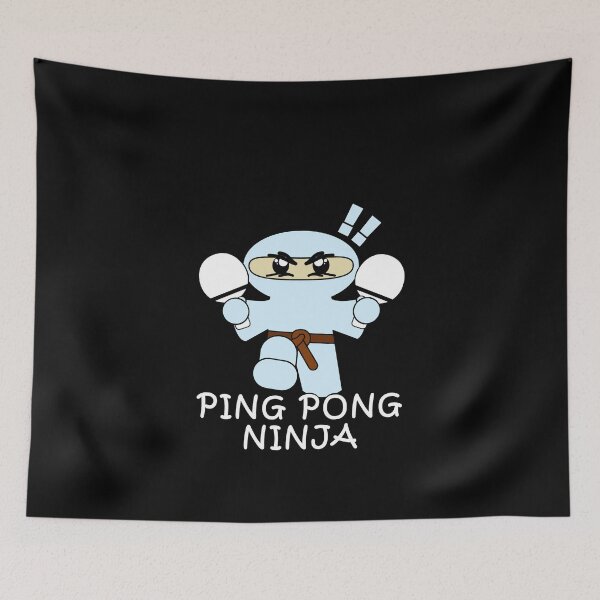 Item preview, Ping Pong Ninja Funny Table Tennis Player designed and sold by spitzys.