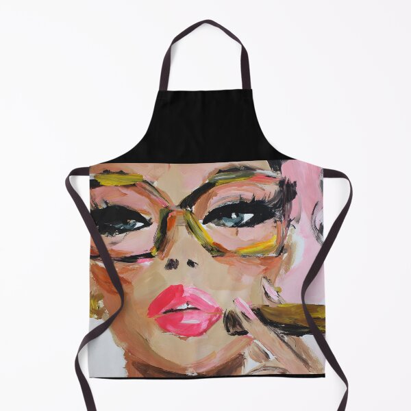 Item preview, Step into Bold Style with a Vibrant Woman in Oversized Glasses Holding a Cigar designed and sold by OlfactoART Studio.