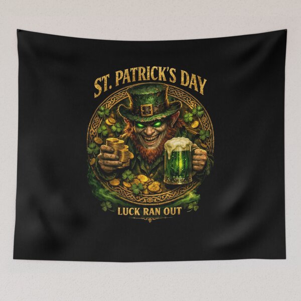 Item preview, Luck Ran Out, Horror Leprechaun designed and sold by MadCuteLab.
