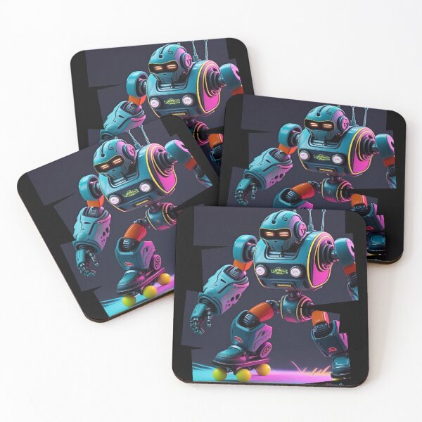 Item preview, Skater robot with neon spray 5 designed and sold by Neon G.