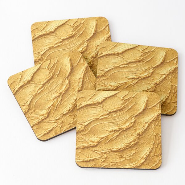 Item preview, Luxury Golden Metallic Texture - Radiant Gold Brushstrokes designed and sold by Urban-InkStudio.