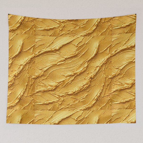 Item preview, Luxury Golden Metallic Texture - Radiant Gold Brushstrokes designed and sold by Urban-InkStudio.