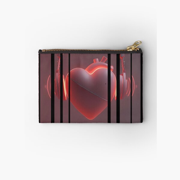 Item preview, Soul Beats – headphones shaped like a glowing heart with music lines around it 7 designed and sold by Neon G.