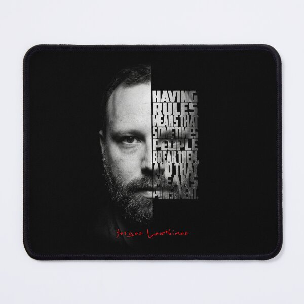 Item preview, Yorgos Lanthimos Split Face Quote Poster designed and sold by Enea Kelo.