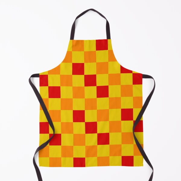 Item preview, Yellow Orange Red Checkered Pattern Design  designed and sold by PatternTitan.