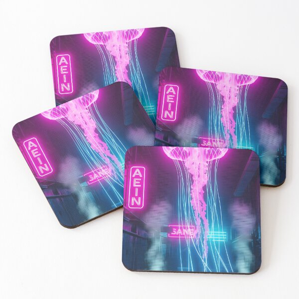 Item preview, Neon Cyberpunk Jellyfish in Vaporwave Alley designed and sold by powersunlight.