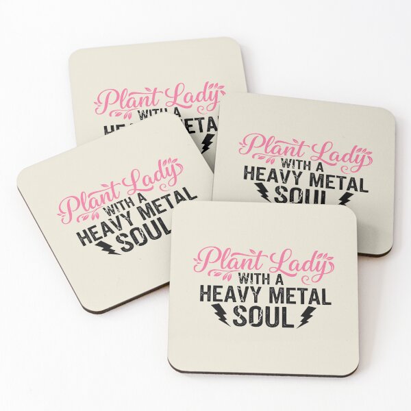Item preview, Funny Plant Lady Heavy Metal Soul Retro Design designed and sold by GrafTeesLab.