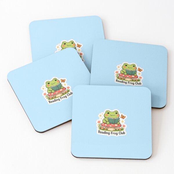 Item preview, Reading Frog Club Cute designed and sold by trippinimages.