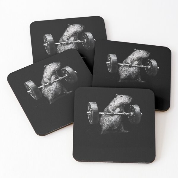Item preview, Vintage Capybara Gym Workout Fitness Weightlifting Graphic designed and sold by Boutkimaewab.