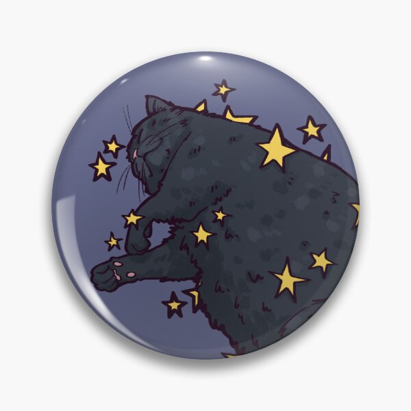 Item preview, Fat Cat Sticker Stardust designed and sold by dragonsanatomy.