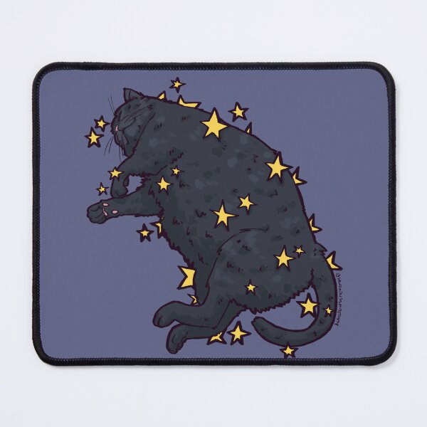 Item preview, Fat Cat Sticker Stardust designed and sold by dragonsanatomy.