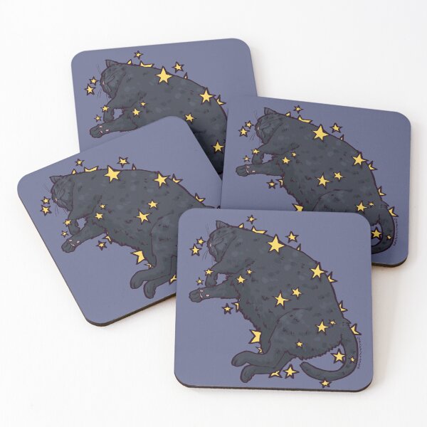 Item preview, Fat Cat Sticker Stardust designed and sold by dragonsanatomy.