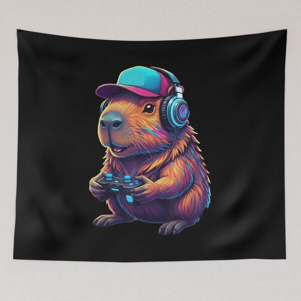 Item preview, Funny Capybara Gamer Gaming Video Games Capybara designed and sold by Boutkimaewab.
