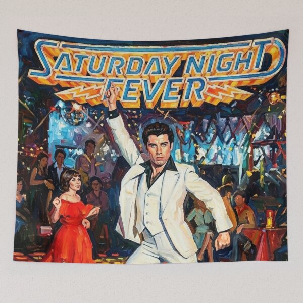 Item preview, Night Fever: John Travolta Disco King Impasto Tribute designed and sold by Art's Diner.