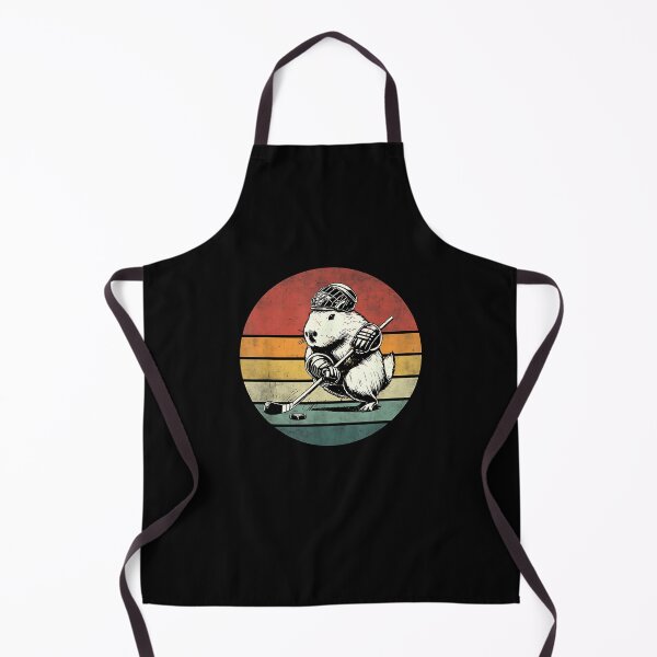 Item preview, Retro Capybara Playing Hockey Vintage Capybara Hockey Player designed and sold by Boutkimaewab.